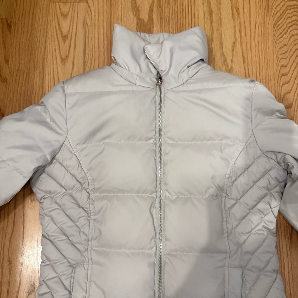Kenneth Cole Reaction Beige Puffer Jacket - Picture 2 of 4